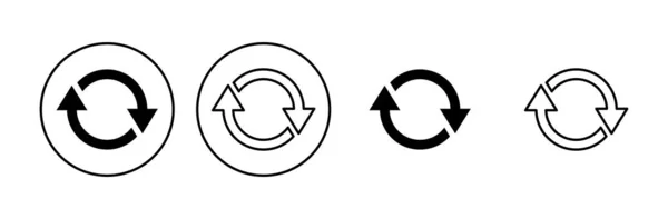 Symbolsatz Aktualisieren Symbolvektor Neu Laden Symbole Aktualisieren — Stockvektor