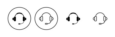 Kulaklık ikonu ayarlandı. Kulaklık simgesi simgeleri
