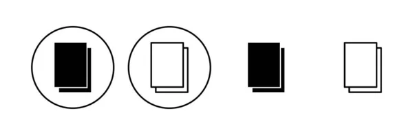 Ensemble Icônes Document Icône Papier Icône Fichier — Image vectorielle