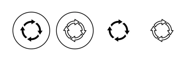 Conjunto Ícones Reciclagem Ícone Vetor Reciclagem — Vetor de Stock