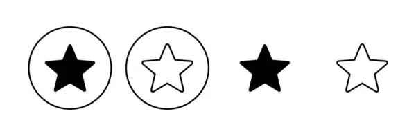 Star Icon Postos Vetor Ícone Classificação Ícone Estrela Favorito — Vetor de Stock