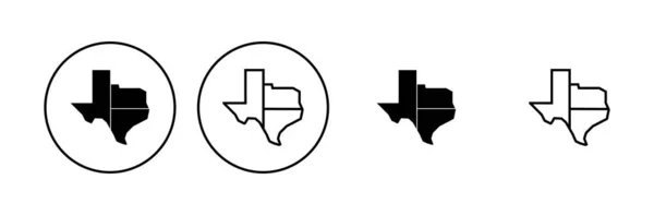 Teksas Ikonu Hazır Teksas Işaret Sembolü — Stok Vektör