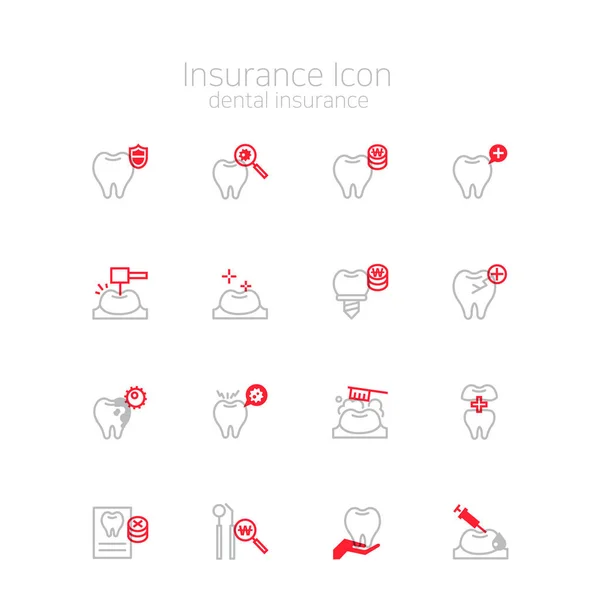 Иконка Стоматологического Страхования — стоковый вектор