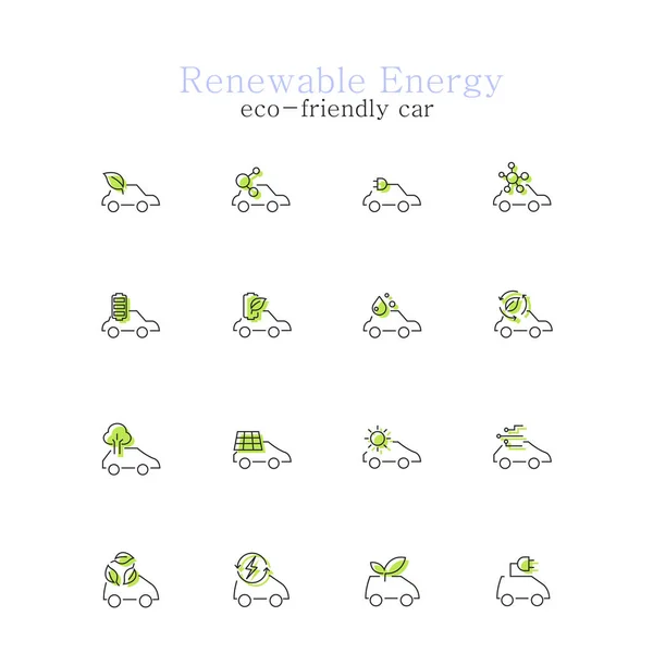 Renewable Energy Icon Series — Stock Vector