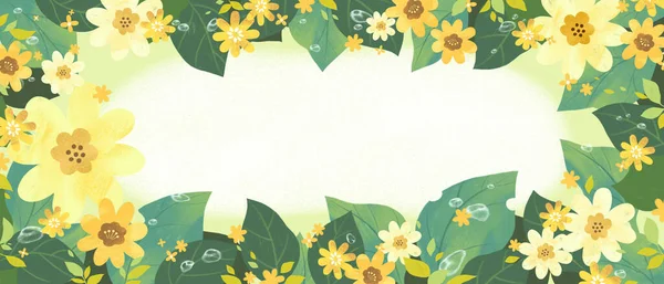 꽃무늬 삽화가 — 스톡 벡터