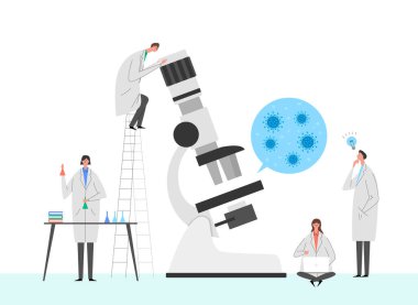 medicine, virus  concept vector illustration background  clipart