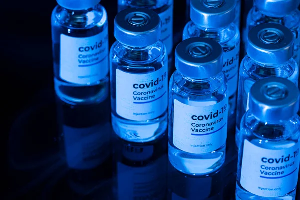 Covid Vaccin Nära Håll — Stockfoto