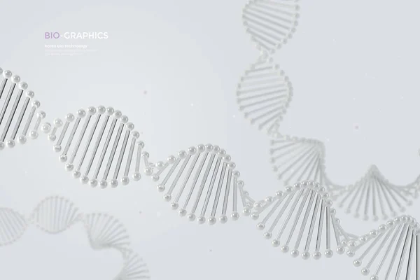 Bio Grafika Koreańska Biotechnologia — Zdjęcie stockowe