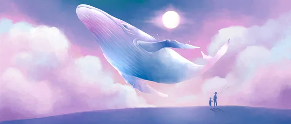 ภาพเวกเตอร วาฬส วงท สวยงาม — ภาพเวกเตอร์สต็อก
