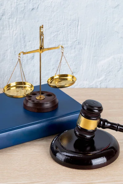 Crime Law Concept Scale Gavel — Stock Photo, Image