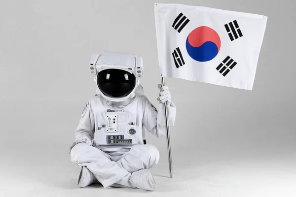 국기를 우주비행사 — 스톡 사진