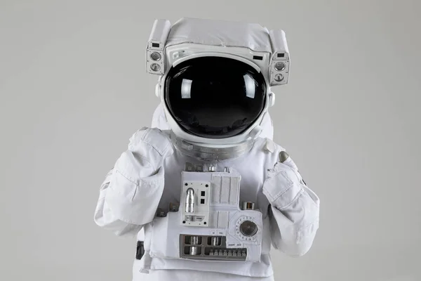 Astronaut Closed Fist White Background — Stock Photo, Image