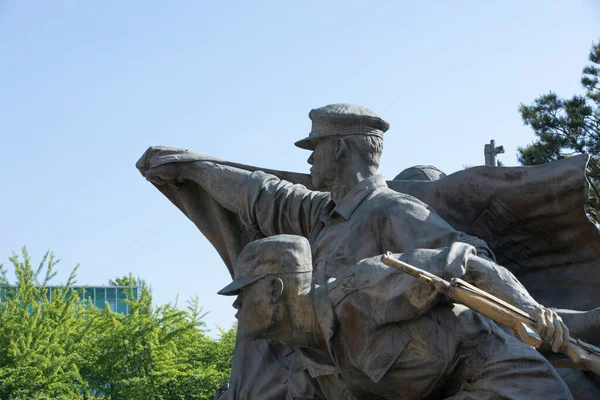 Estatua Conmemorativa Guerra Coreana Del Soldado —  Fotos de Stock