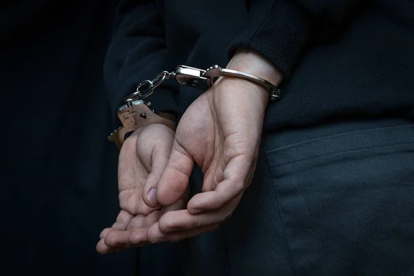 Criminal Handcuffs View — Stock Fotó