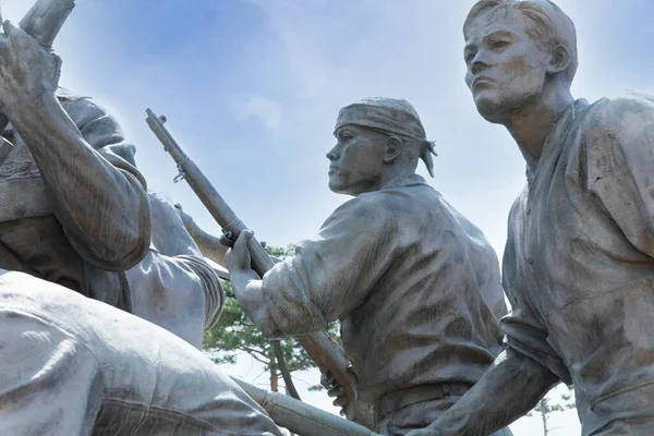 Estatua Conmemorativa Guerra Coreana Del Soldado — Foto de Stock