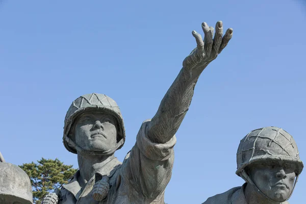 Estátua Memorial Guerra Coreana Soldado — Fotografia de Stock