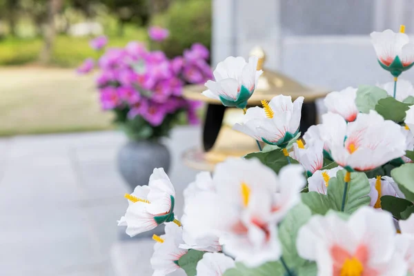 Mugunghwa Rose Von Sharon Neben Weihrauchbrenner Gedenktag — Stockfoto