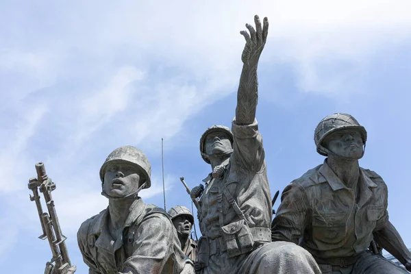 Estatua Conmemorativa Guerra Coreana Del Soldado —  Fotos de Stock