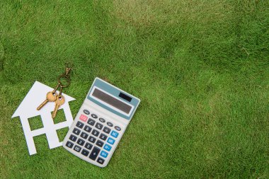 Evi bir ev ortamı, yeşil ile yaşayan, Mortgage Hesaplama