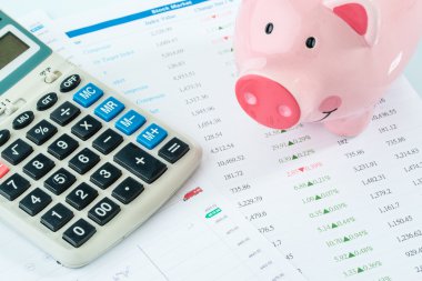 Servet ve hesap makinesi, borsa