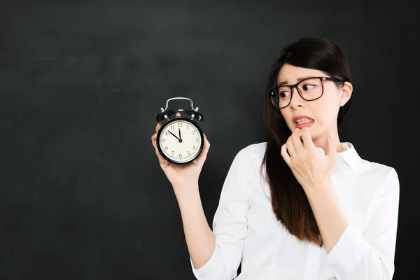 Se sei ancora in ritardo, fallirai per la scuola — Foto Stock