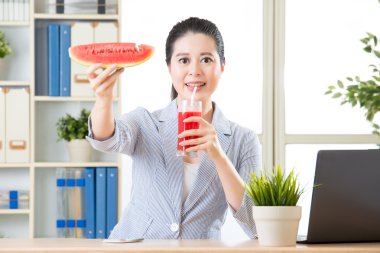 the sweet sensation of success just like have fresh watermelon clipart