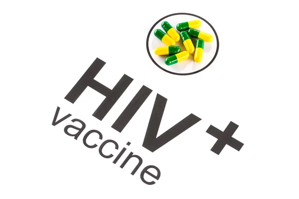 Investigación científica por VIH Cápsula de vacuna oral, SIDA —  Fotos de Stock