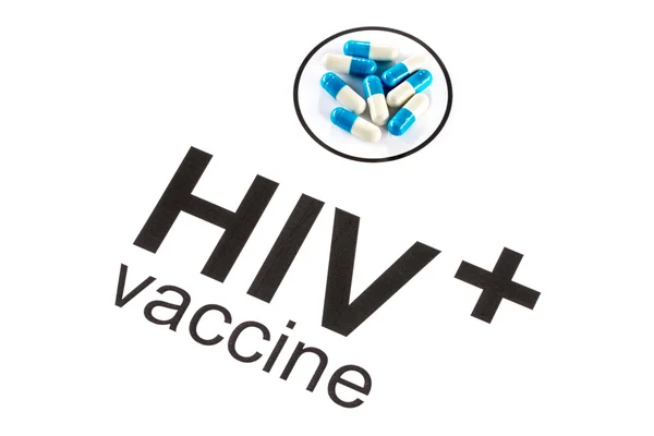 Investigación científica por VIH Cápsula de vacuna oral, SIDA —  Fotos de Stock