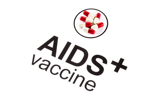 Hiv エイズ経口ワクチン カプセルによる科学研究 — ストック写真