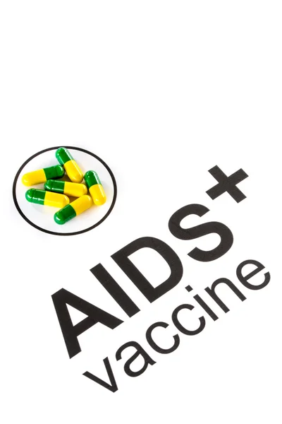 Hiv エイズ経口ワクチン カプセルによる科学研究 — ストック写真
