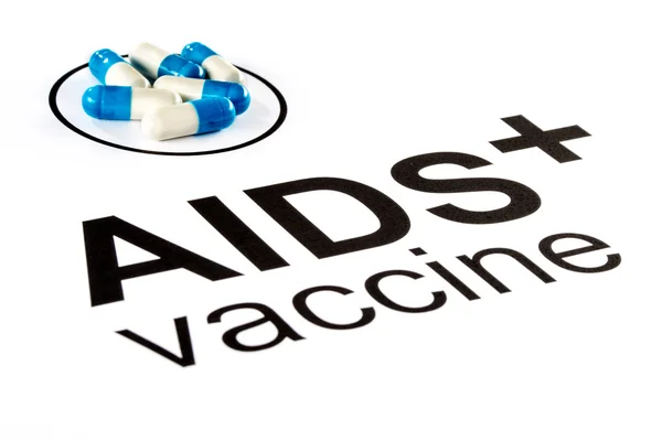 Investigación científica por SIDA Cápsula de vacuna oral, VIH —  Fotos de Stock