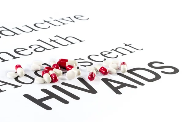Reproductive health by Adolescent, AIDS, HIV, medication sicknes — Stock Photo, Image