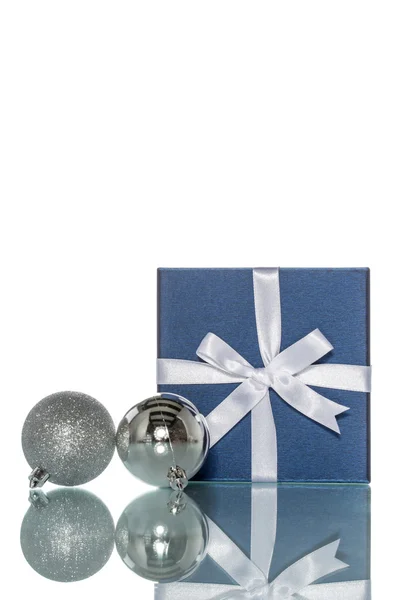 Luxury color gift box with  christmas decoration — Stockfoto