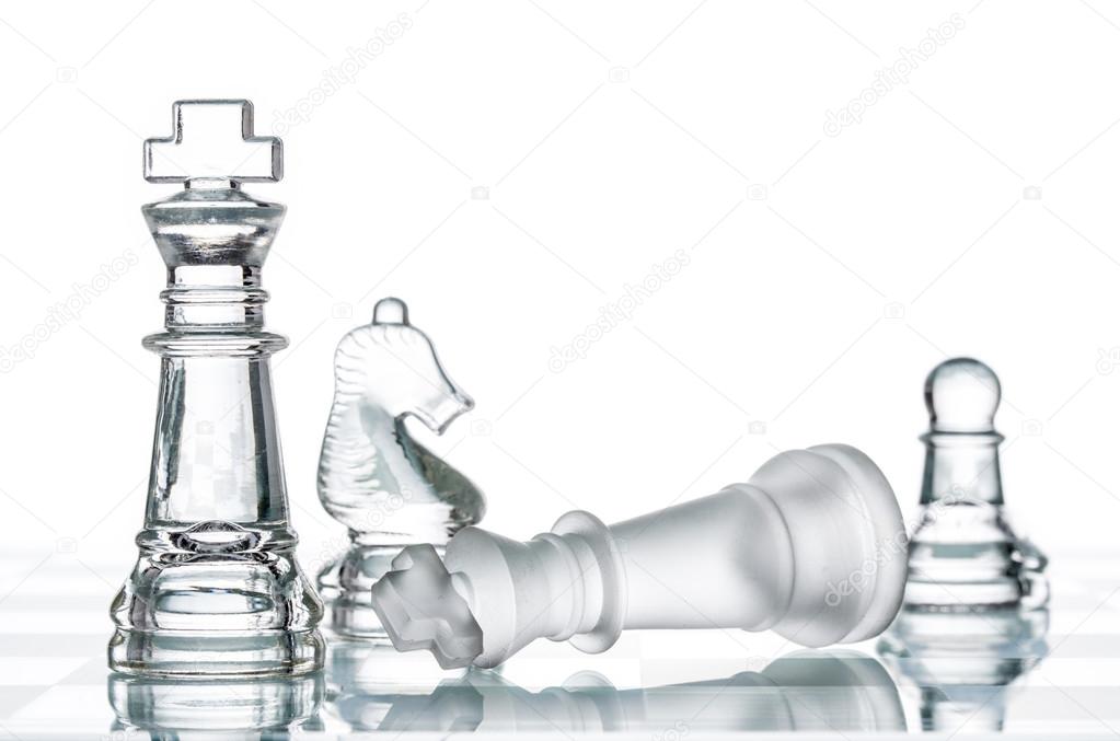 Checkmate Strategy on chess board, business War Winning