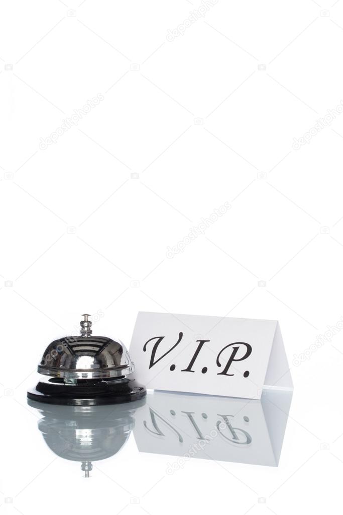 Service bell on the Check in desk, vip Service