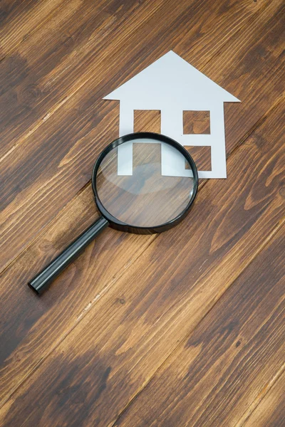 ev büyüteç ile kağıt, av ev