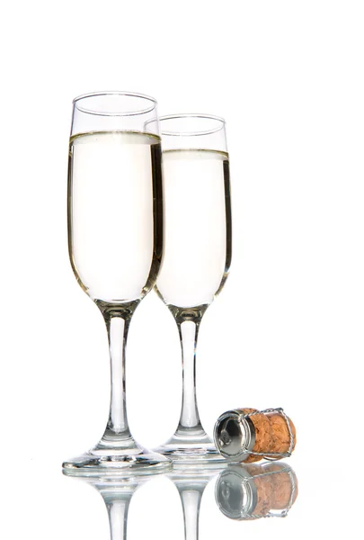 Glass of champagne, celebration holiday Stock Picture