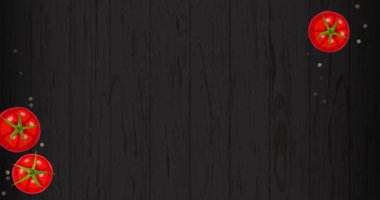 Üst Manzara İtalyan pizzasının stop motion animasyonu