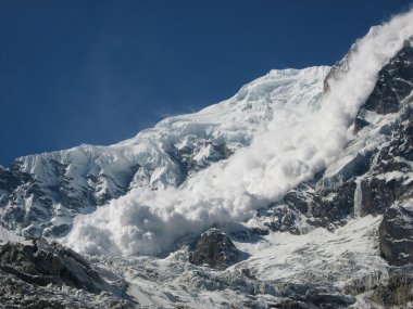 Avalanche from Annapurna clipart