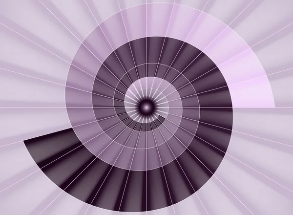 Sarmal merdiven, pembe tünel ışığa