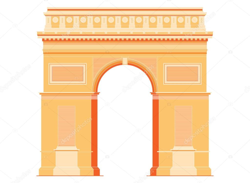 Arc de Triomphe - triumphal arc in Paris, France 4