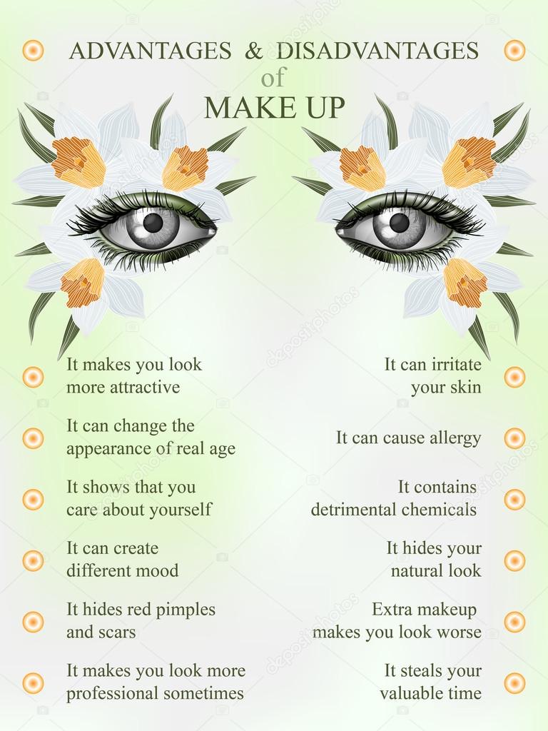 Advantages and disadvantages of makeup, spring jonquil