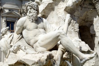 Roma, İtalya 'daki Piazza Navona