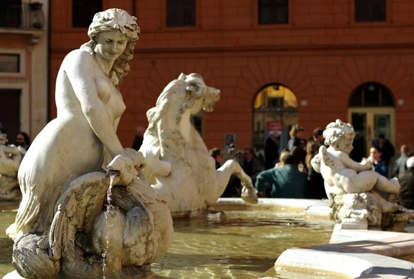 Piazza navona in Rome, Italië — Stockfoto