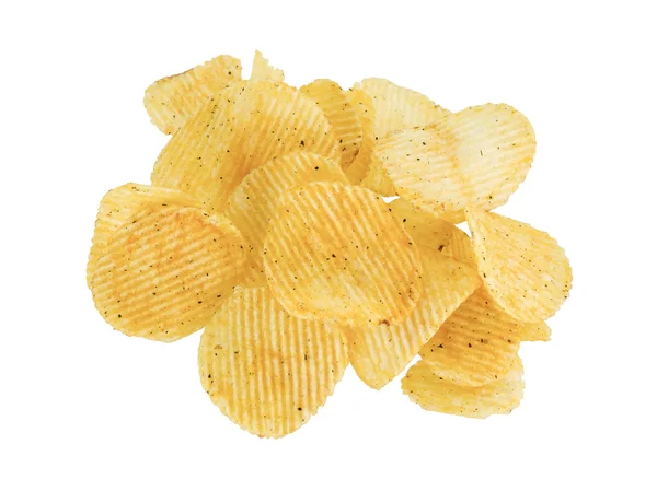 Heap potato chips — Stock Photo, Image