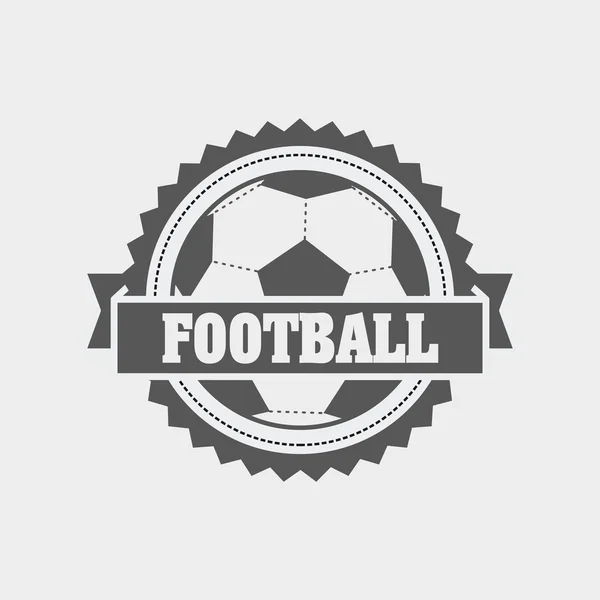 Voetbal logo, badge of label concept — Stockvector