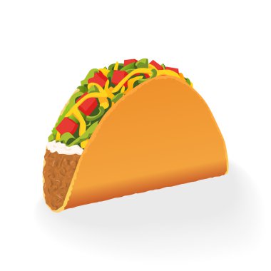 Taco vektör çizim 