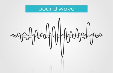 Noktalı resim ses dalgası modern müzik tasarım öğesi beyaz arka plan üzerinde izole