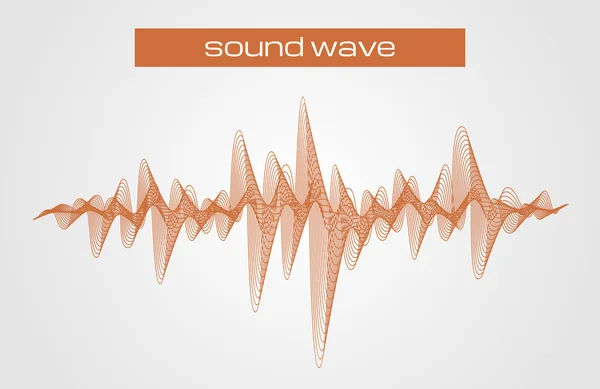 Abstract equalizer sound wave — Stock Vector