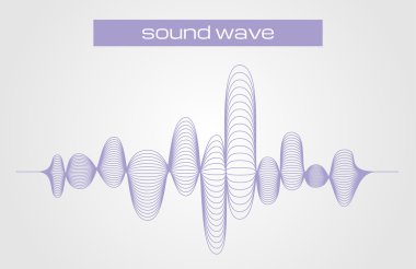 Bir dijital ses ekolayzer dalga vektör çizim 